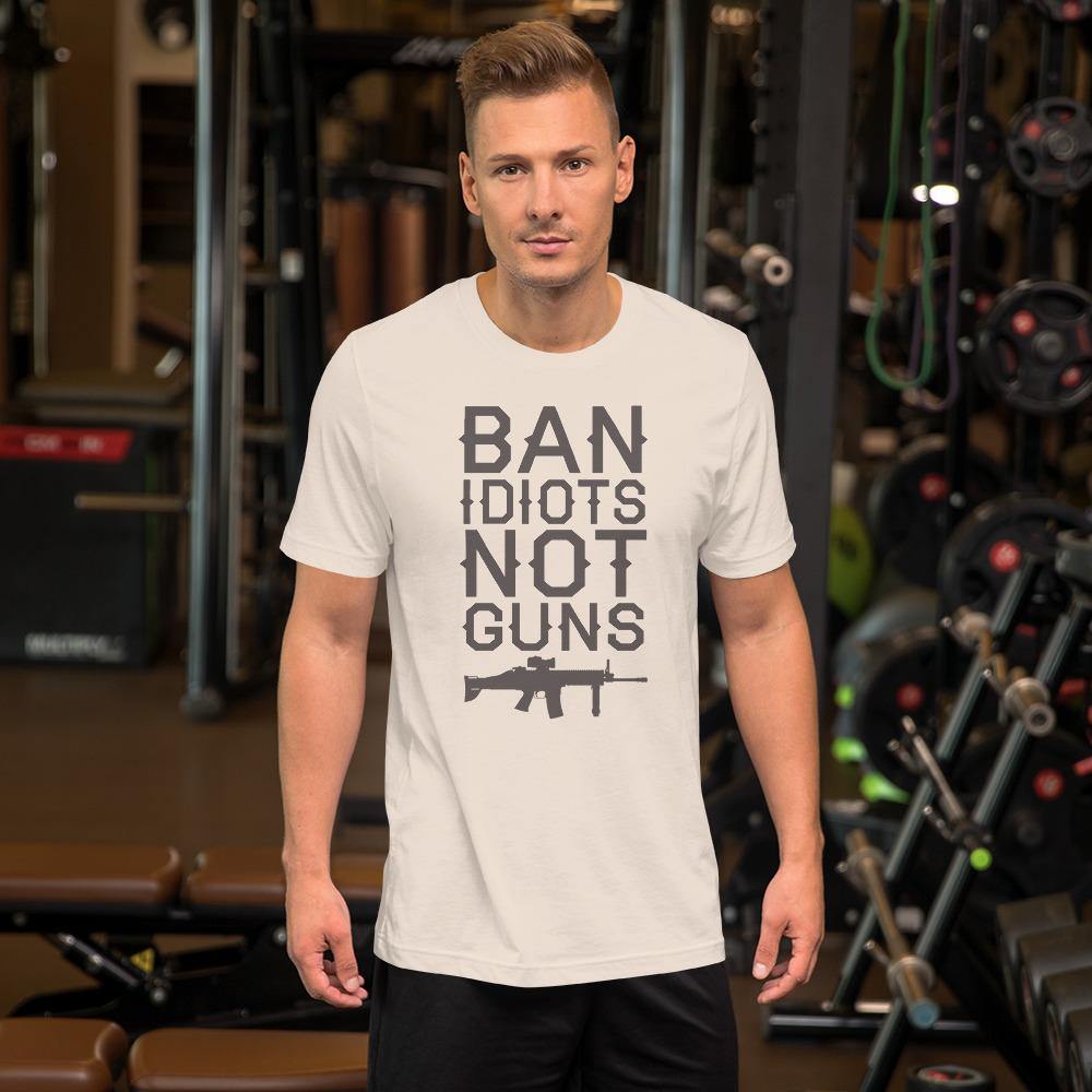Ban Idiots Short-Sleeve Unisex T-Shirt - L & M Kee, LLC