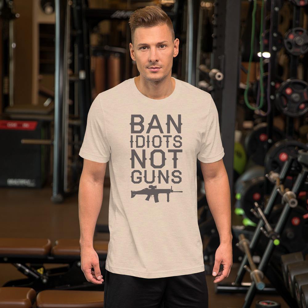 Ban Idiots Short-Sleeve Unisex T-Shirt - L & M Kee, LLC