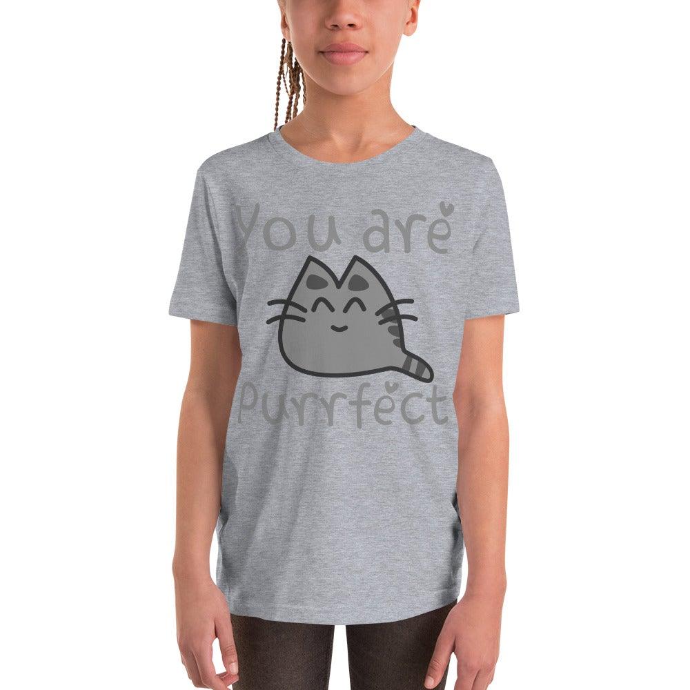 Purrfect Youth Short Sleeve T-Shirt - L & M Kee, LLC