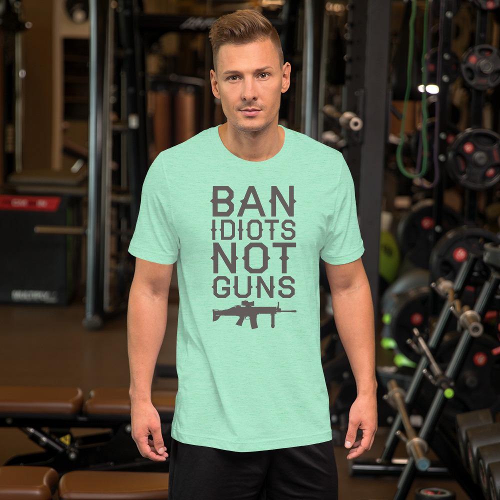 Ban Idiots Short-Sleeve Unisex T-Shirt - L & M Kee, LLC