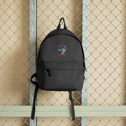 Lone Wolf Embroidered Backpack - L & M Kee, LLC