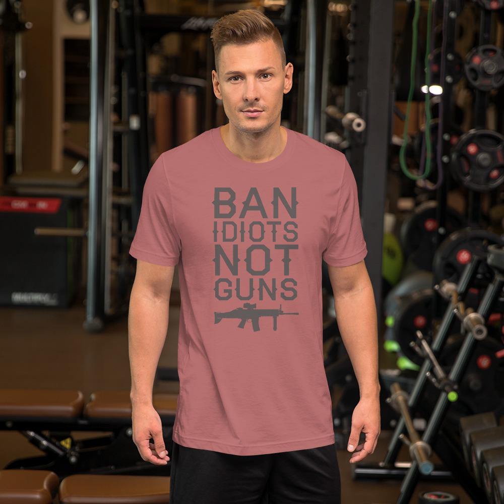 Ban Idiots Short-Sleeve Unisex T-Shirt - L & M Kee, LLC