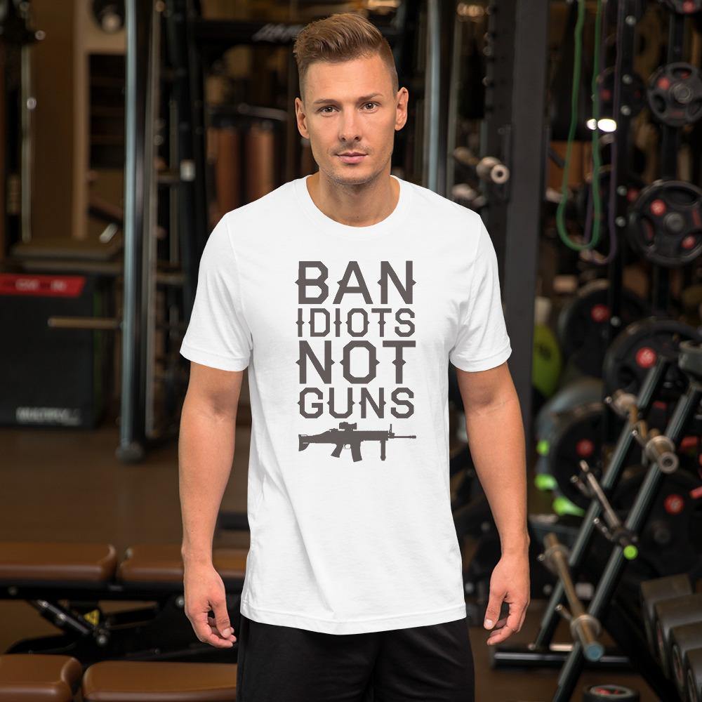 Ban Idiots Short-Sleeve Unisex T-Shirt - L & M Kee, LLC