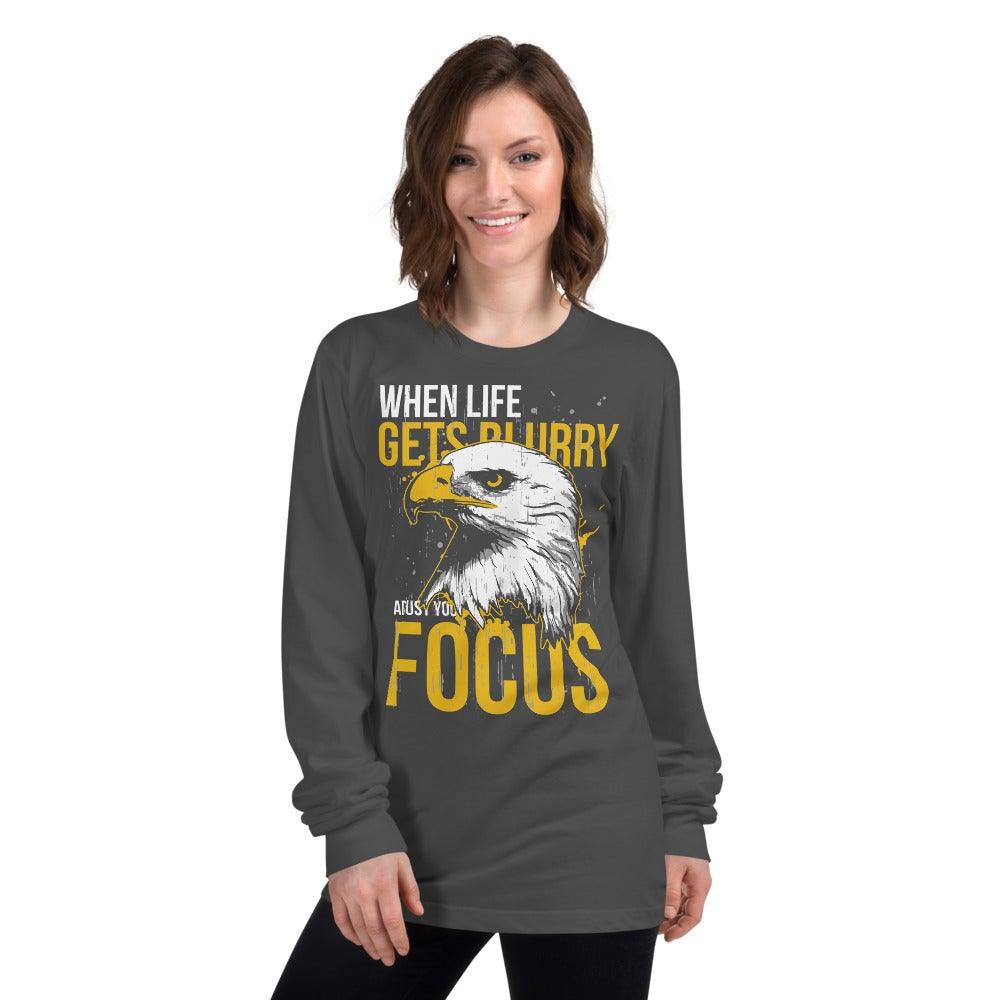 Eagle Focus Long sleeve t-shirt - L & M Kee, LLC