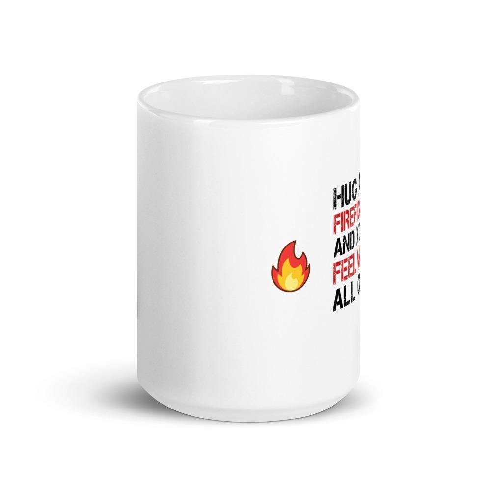 Hug A Firefighter Mug - L & M Kee, LLC