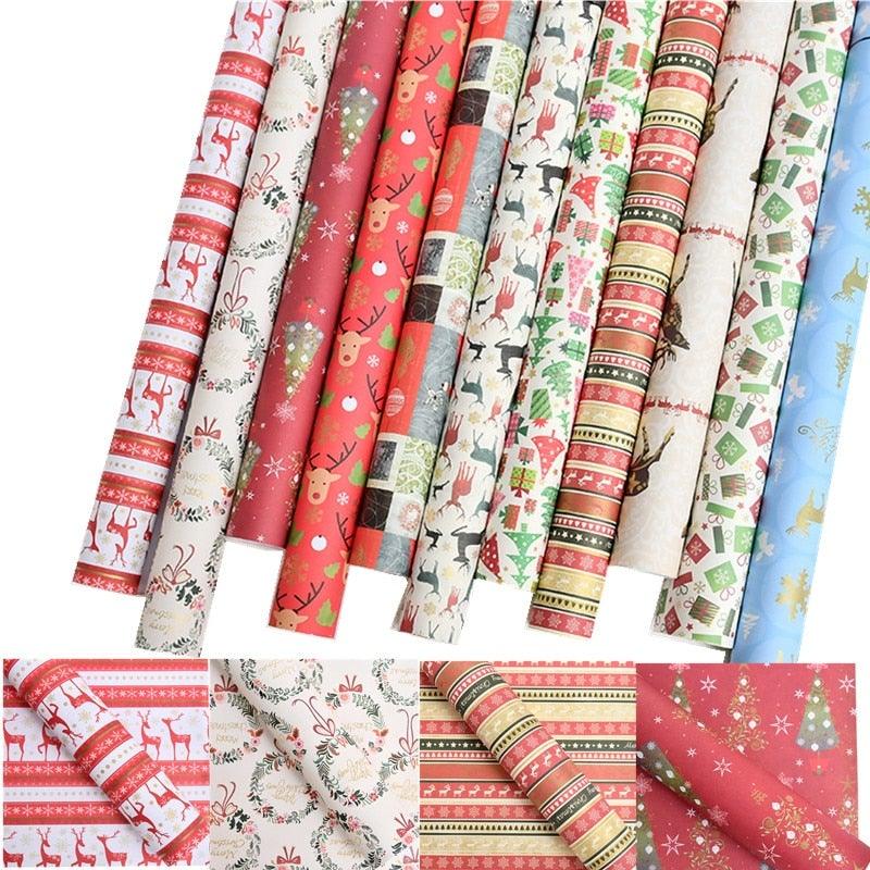 5pcs Christmas Gift Wrapping Papers - L & M Kee, LLC