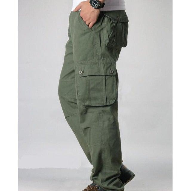 Men's Cargo Pants Multi Pockets Military Tactical Pants - L & M Kee, LLC