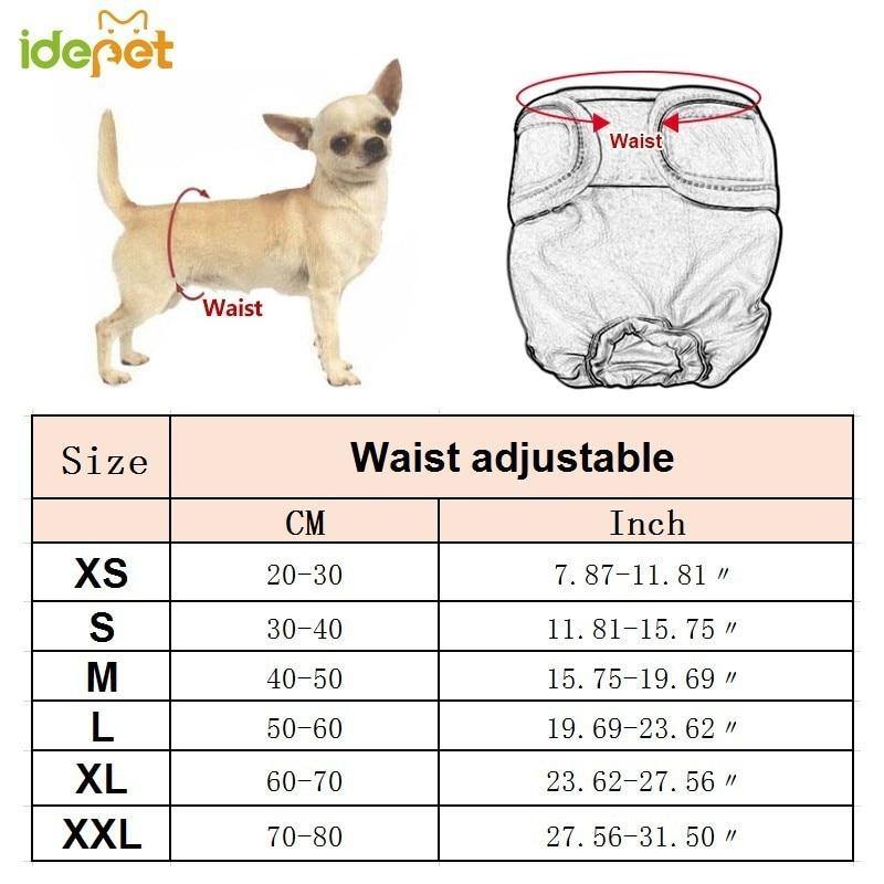 Washable Dog Briefs | Sanitary Panties XS-XXL - L & M Kee, LLC