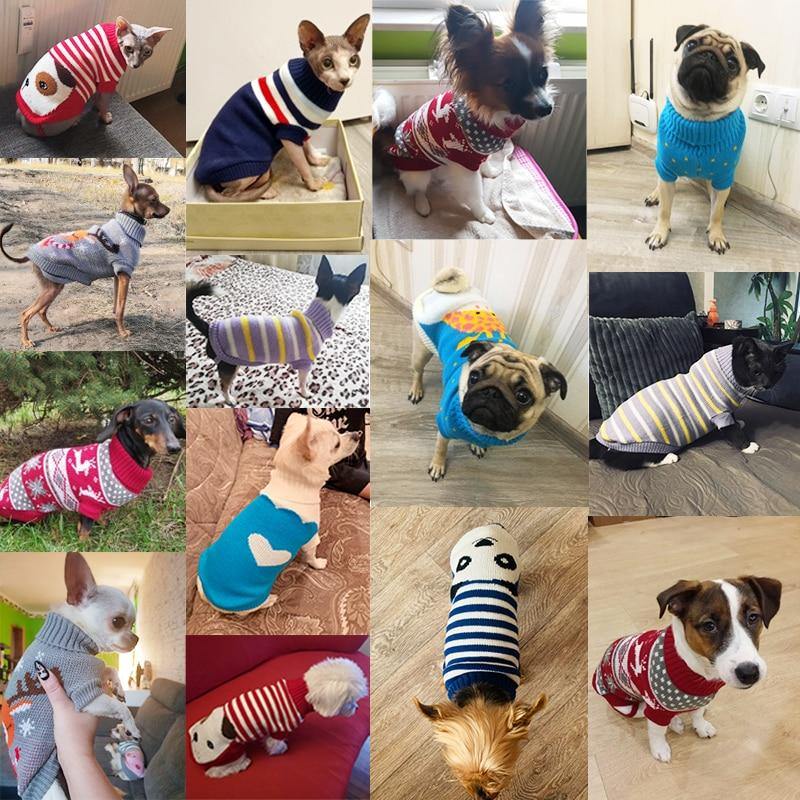 Knitted Winter Sweater For Dogs - L & M Kee, LLC