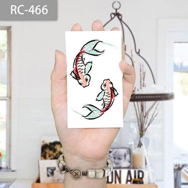 Seagull And Feathers Temporary Tattoo Stickers - L & M Kee, LLC