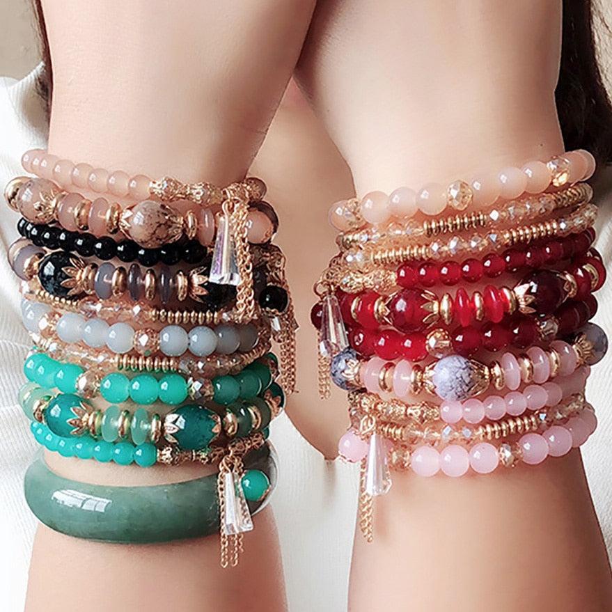 Bohemian Beads Bracelet - L & M Kee, LLC