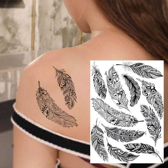Black Henna Lace Temporary Tattoos - L & M Kee, LLC