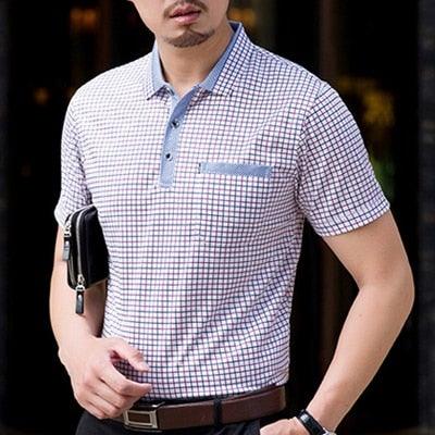 Men's Summer Casual Business Style Polo Shirts - L & M Kee, LLC