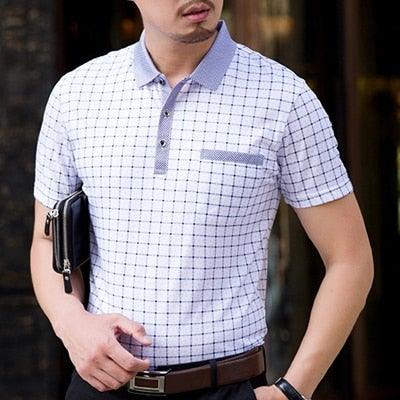 Men's Summer Casual Business Style Polo Shirts - L & M Kee, LLC