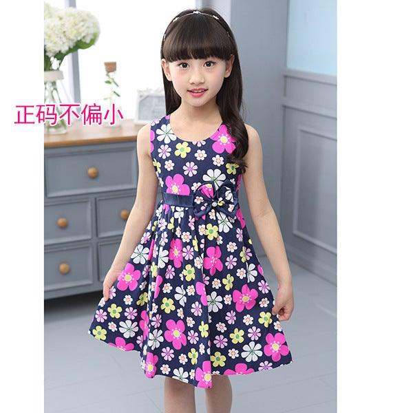 Rosy Flower Print Dress - L & M Kee, LLC