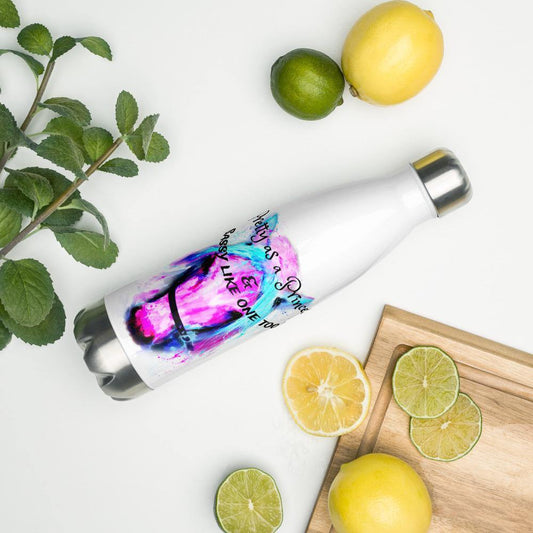 Pretty as a Princess and Sassy too Stainless Steel Water Bottle - L & M Kee, LLC