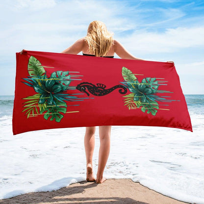 Seahorse Beach Towel - L & M Kee, LLC