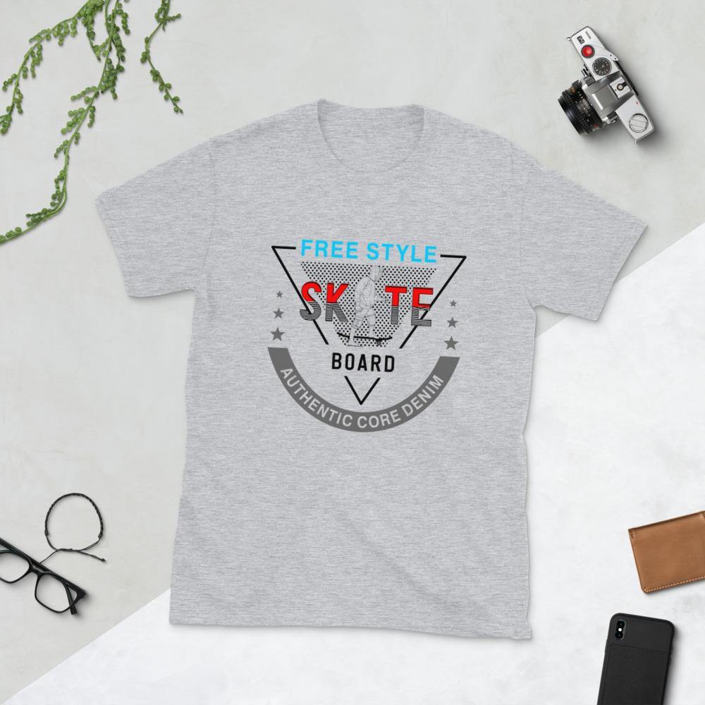 Free Style Skate Short-Sleeve Unisex T-Shirt - L & M Kee, LLC
