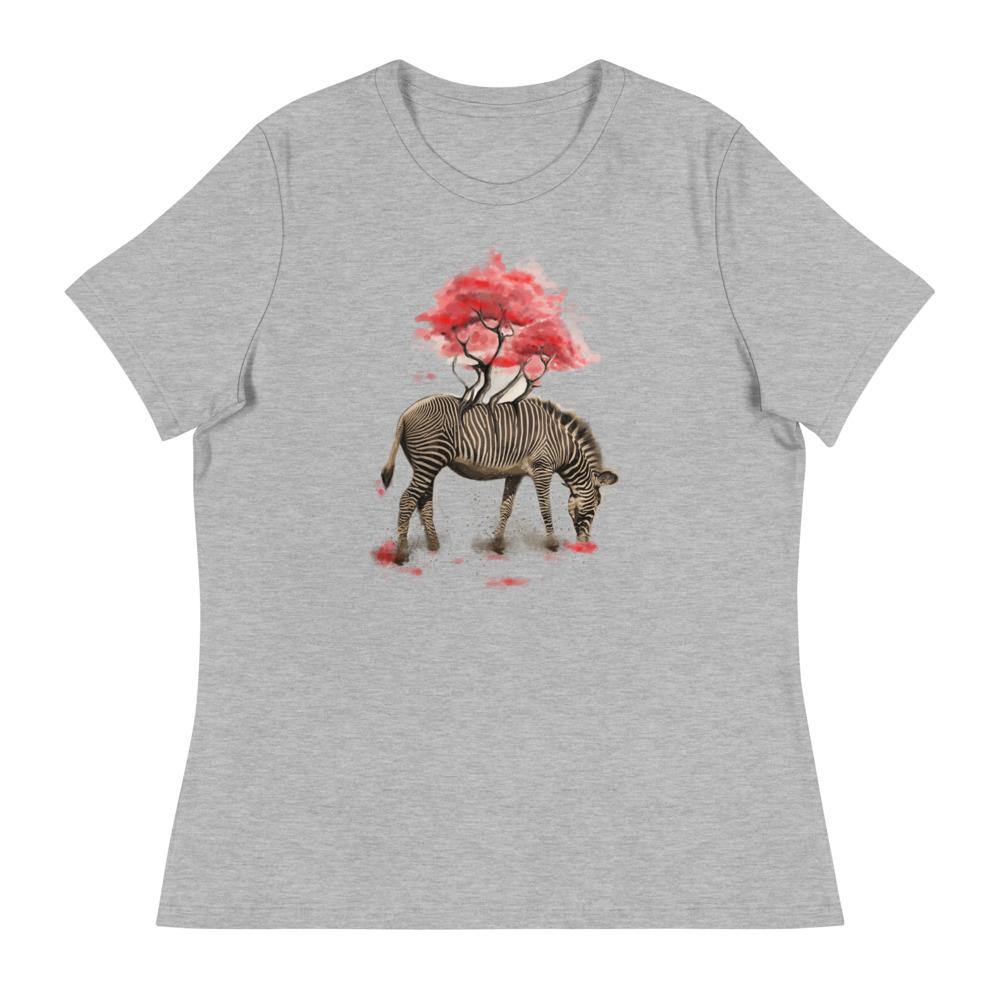 Zebra Women's Relaxed T-Shirt - L & M Kee, LLC