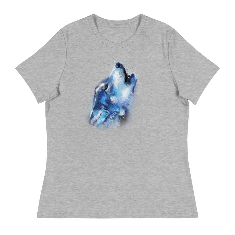 Howling Wolf Women's Relaxed T-Shirt - L & M Kee, LLC