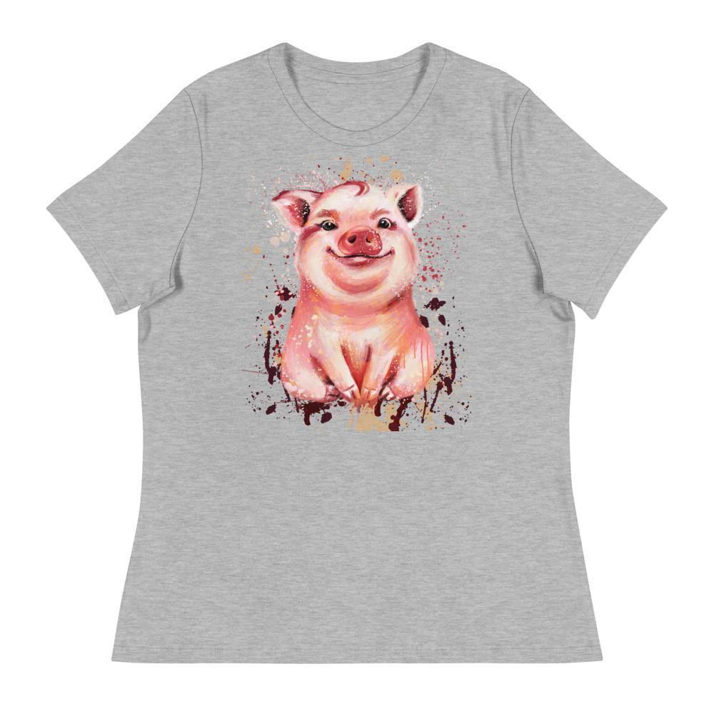 Little Piggy Women's Relaxed T-Shirt - L & M Kee, LLC