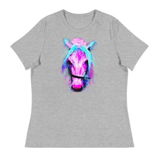 Pretty Pink Pony Relaxed T-Shirt - L & M Kee, LLC