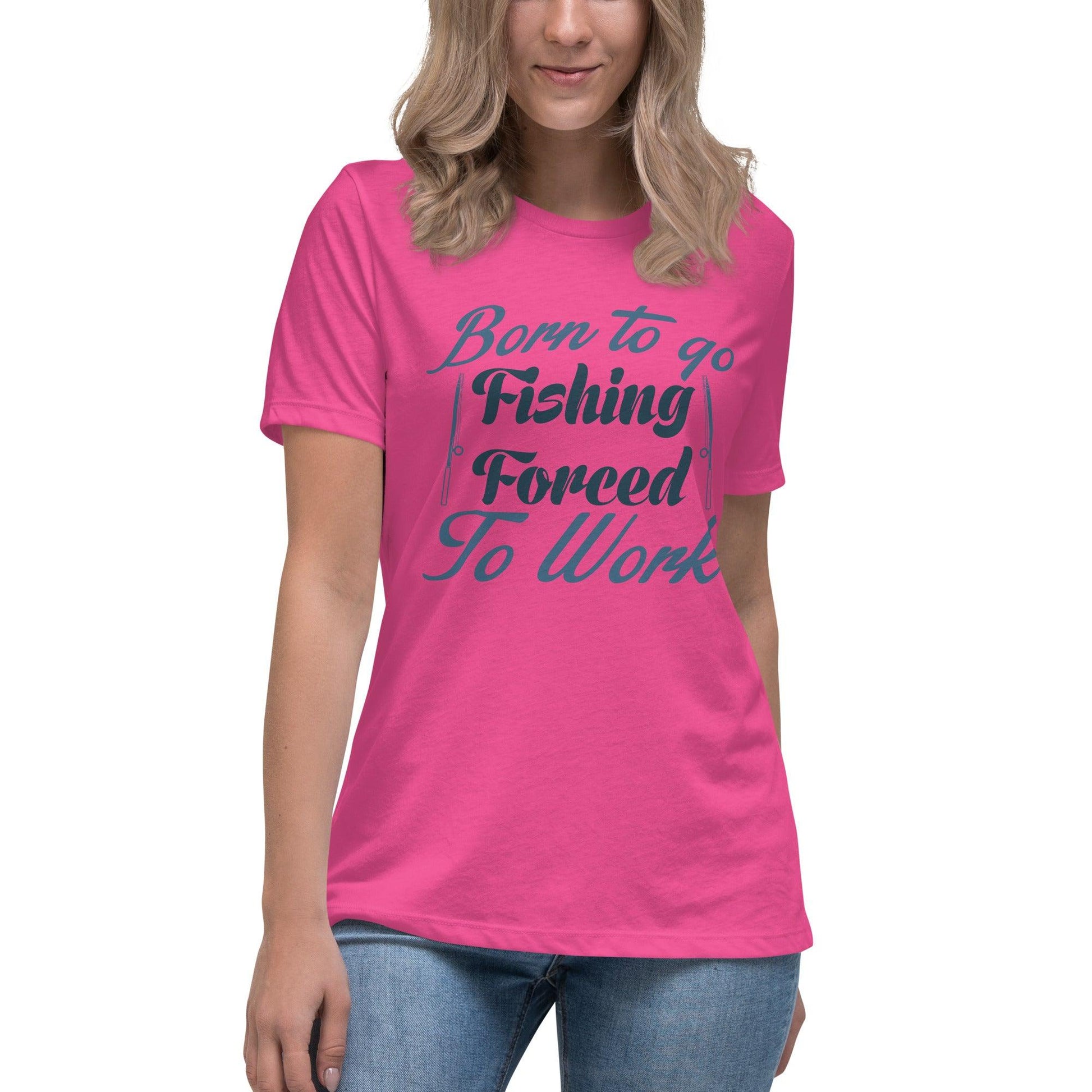 Born to Go Fishing Relaxed T-Shirt - L & M Kee, LLC