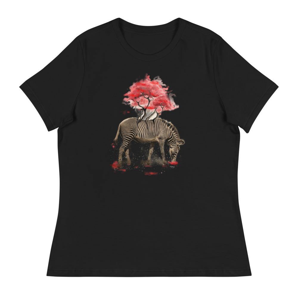 Zebra Women's Relaxed T-Shirt - L & M Kee, LLC