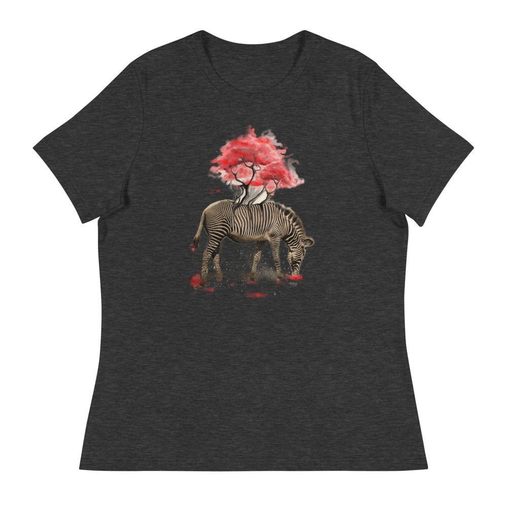 Zebra Women's Relaxed T-Shirt - L & M Kee, LLC