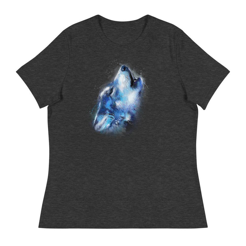 Howling Wolf Women's Relaxed T-Shirt - L & M Kee, LLC