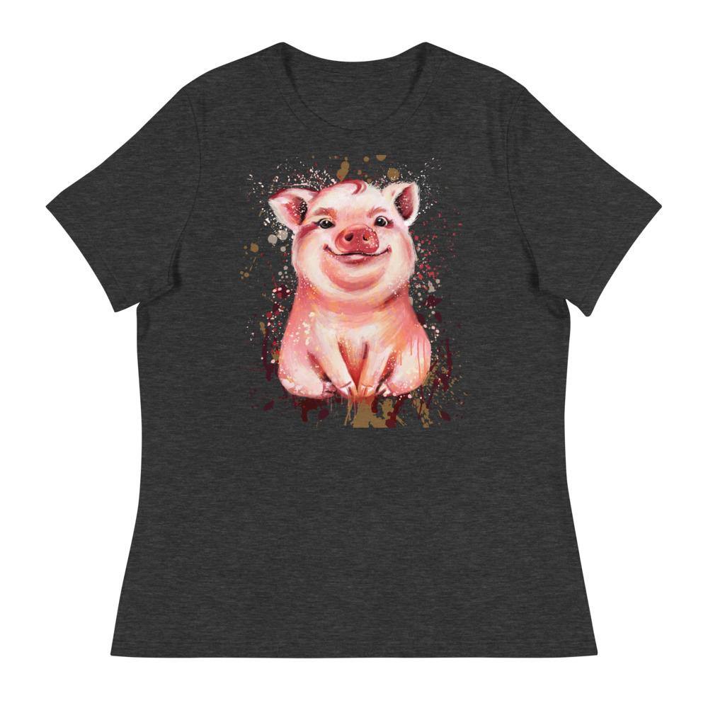 Little Piggy Women's Relaxed T-Shirt - L & M Kee, LLC