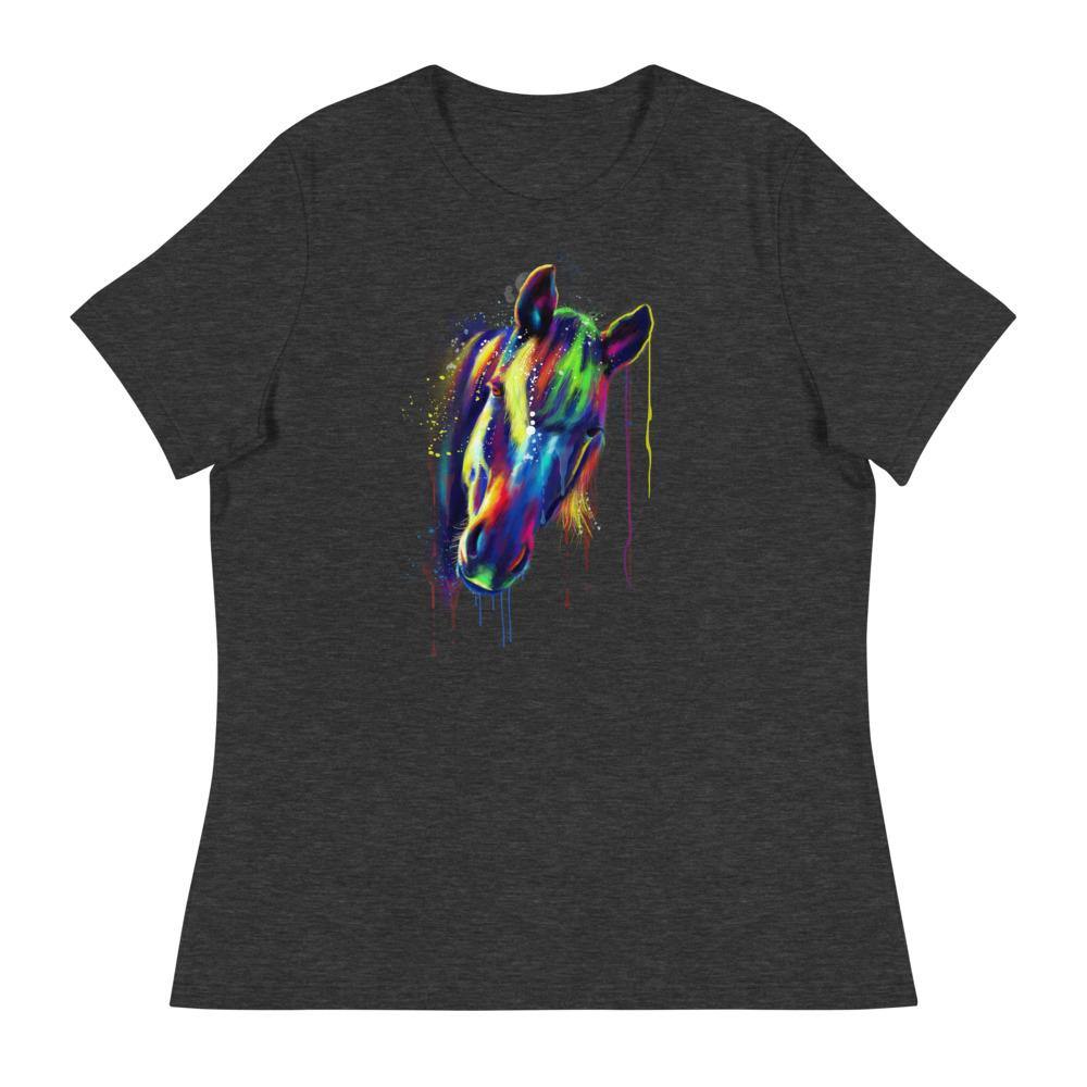 Colorful Horse Women's Relaxed T-Shirt - L & M Kee, LLC