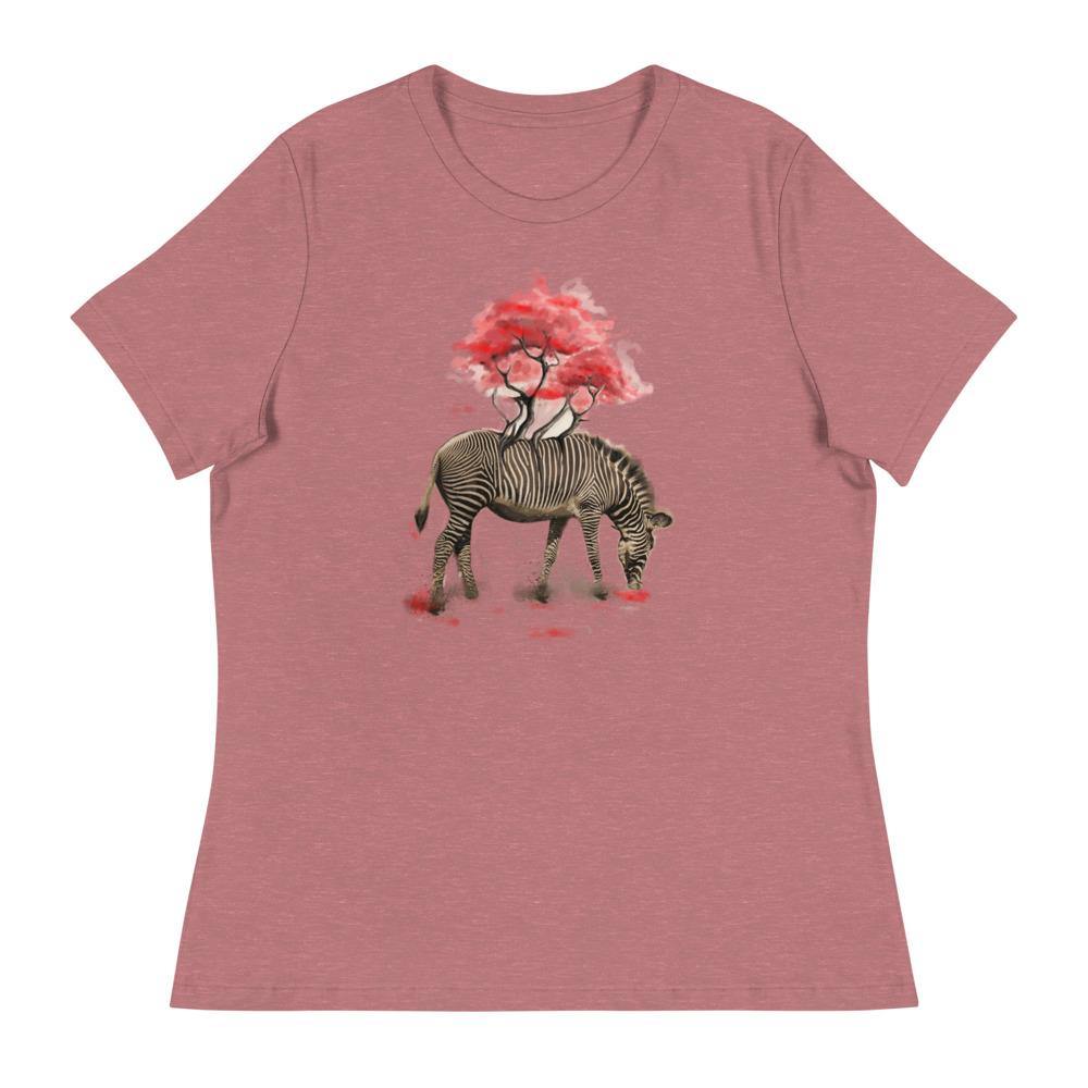 Zebra Women's Relaxed T-Shirt - L & M Kee, LLC
