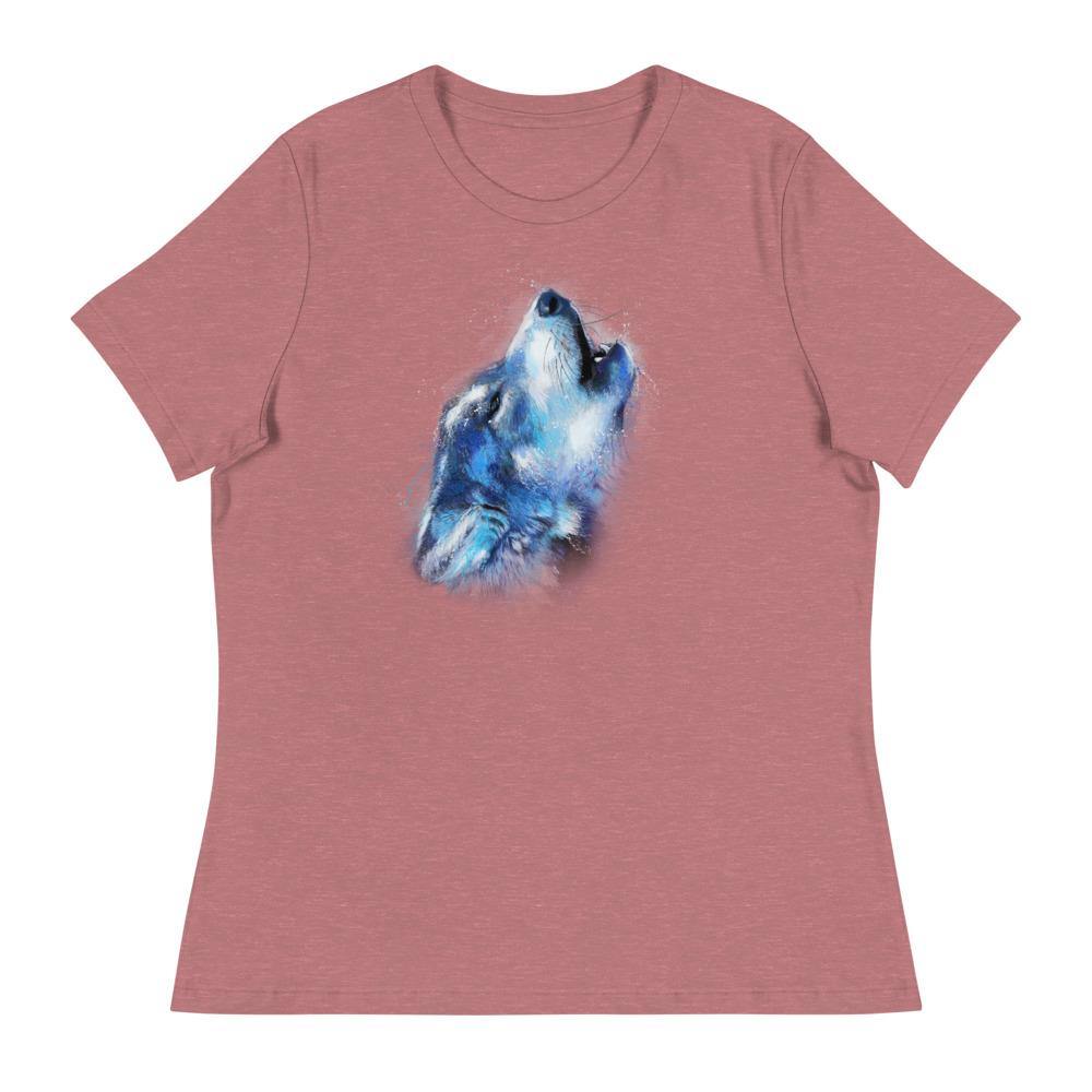 Howling Wolf Women's Relaxed T-Shirt - L & M Kee, LLC