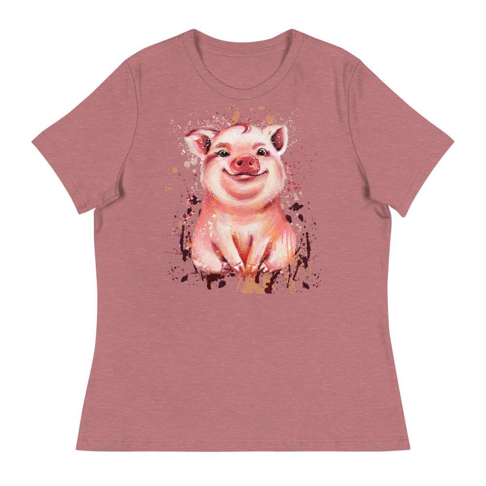 Little Piggy Women's Relaxed T-Shirt - L & M Kee, LLC