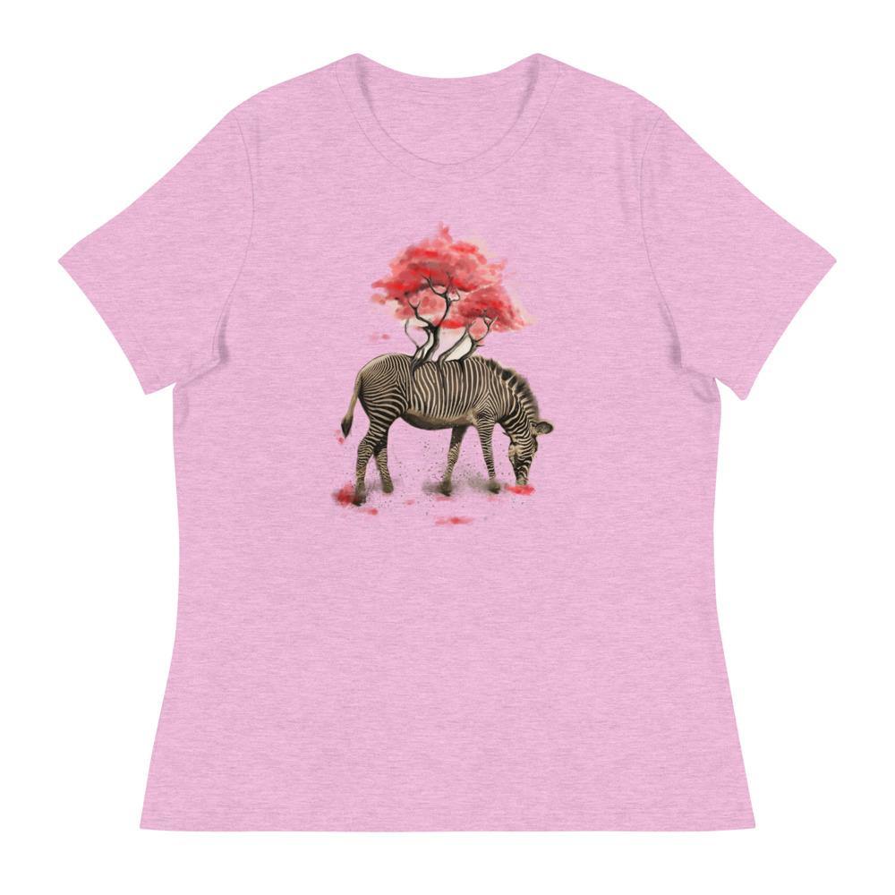 Zebra Women's Relaxed T-Shirt - L & M Kee, LLC