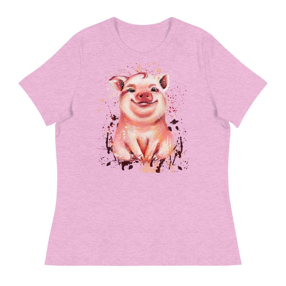 Little Piggy Women's Relaxed T-Shirt - L & M Kee, LLC