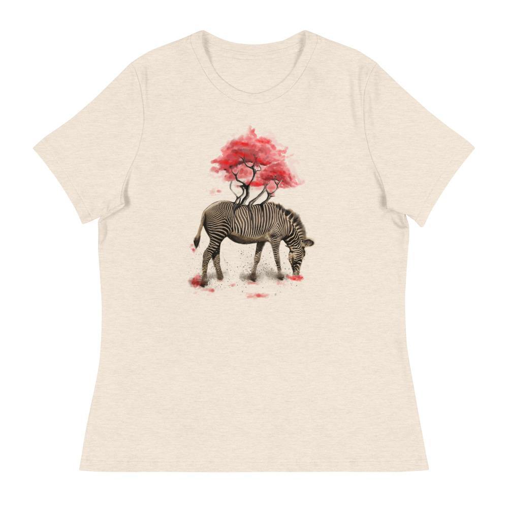 Zebra Women's Relaxed T-Shirt - L & M Kee, LLC