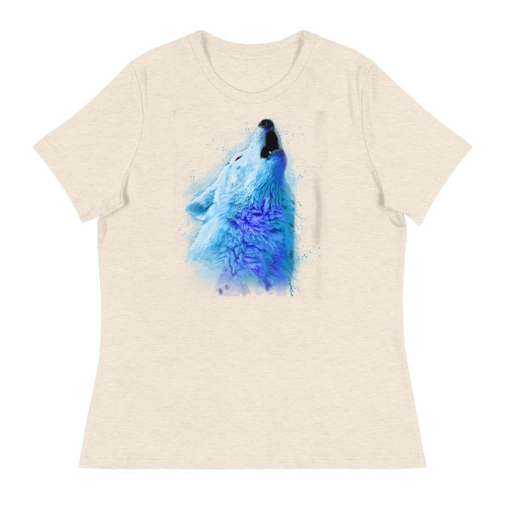 Wild Wolf Women's Relaxed T-Shirt - L & M Kee, LLC