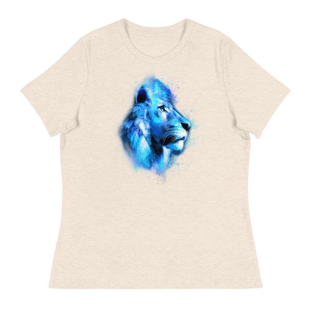 Wild Lion Women's Relaxed T-Shirt - L & M Kee, LLC