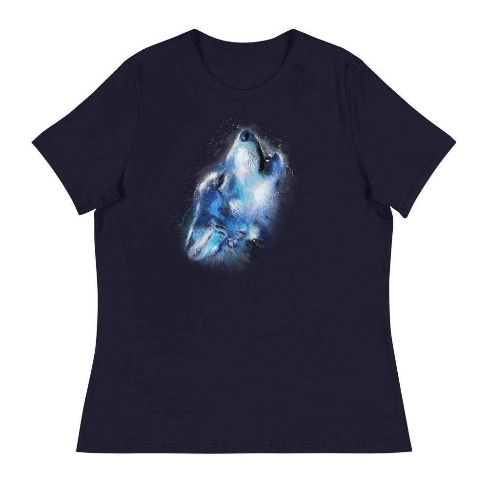 Howling Wolf Women's Relaxed T-Shirt - L & M Kee, LLC