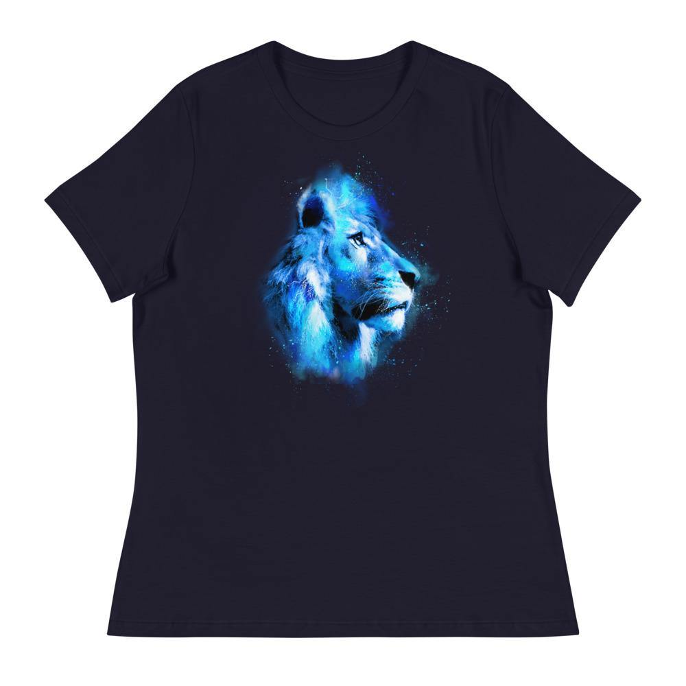Wild Lion Women's Relaxed T-Shirt - L & M Kee, LLC