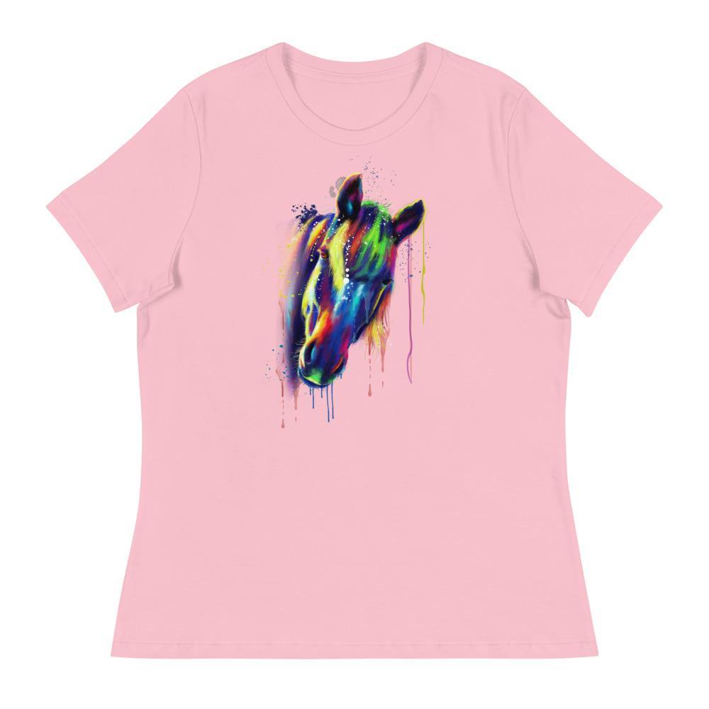 Colorful Horse Women's Relaxed T-Shirt - L & M Kee, LLC