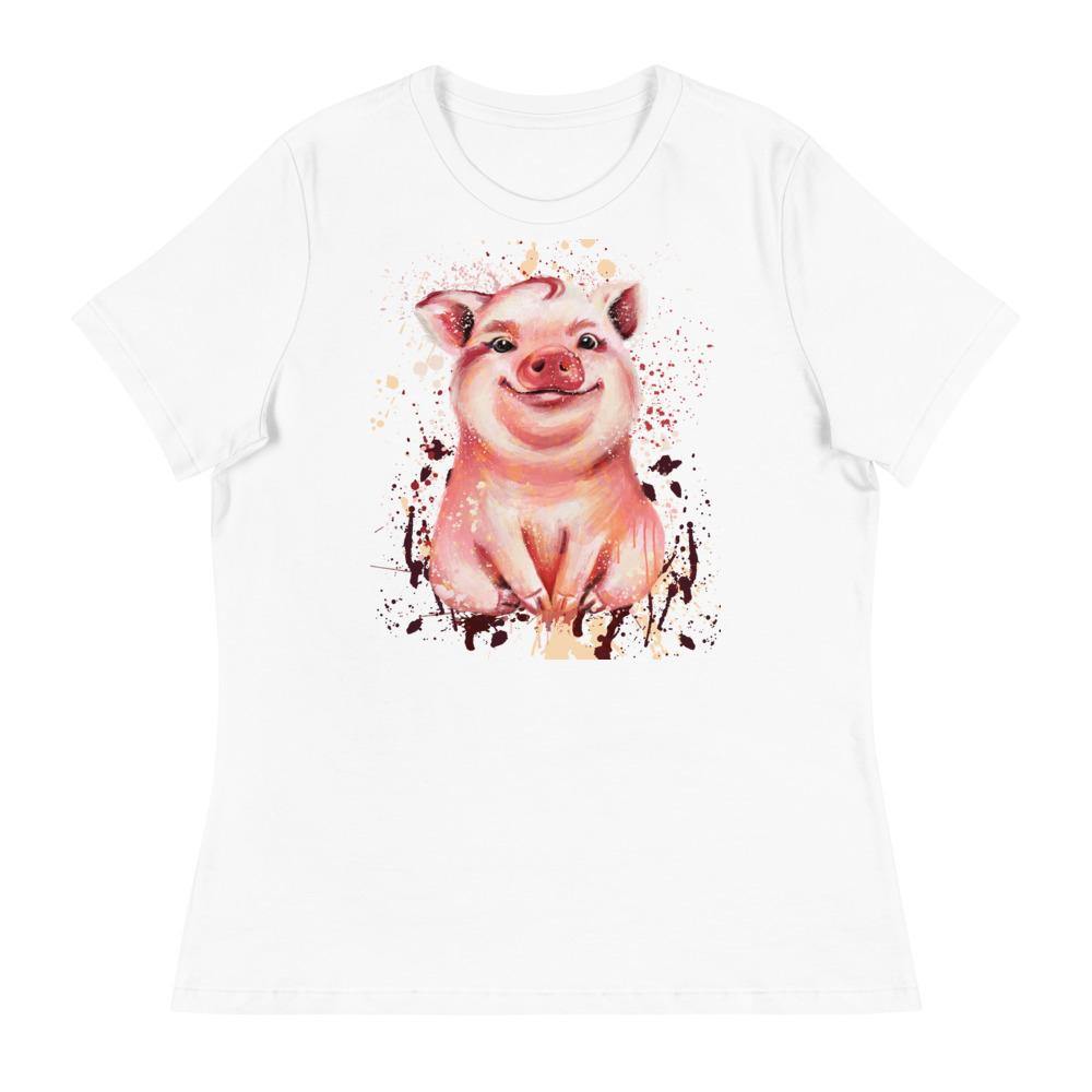 Little Piggy Women's Relaxed T-Shirt - L & M Kee, LLC